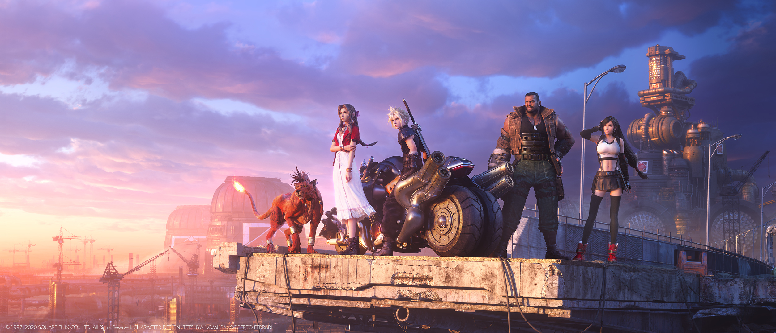 《最终幻想7：重制版》新视效图，赤红十三及主角团亮相 2%title%