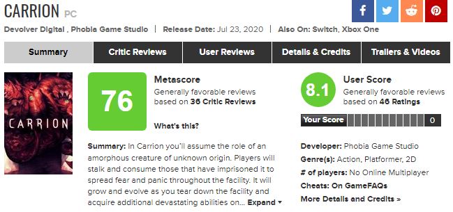 《红怪》IGN 7分：扮演怪物的玩法很棒但没有地图 4%title%
