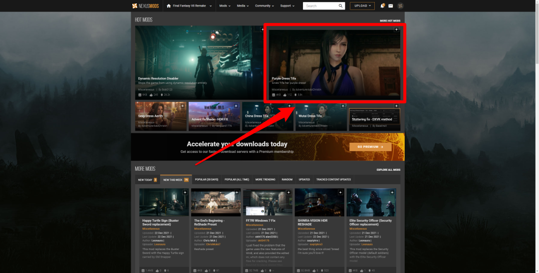 【最终幻想7mod安装及中文设置教程】都上PC了，穿什么衣服还由得你？-第1张