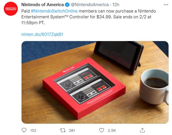 【主机游戏】34.99美元！任天堂Switch NES无线手柄开启优惠！-第1张