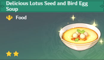 原神|美食英語璃月篇~蓮子禽蛋羹 Lotus Seed and Bird Egg Soup（雲堇）-第2張