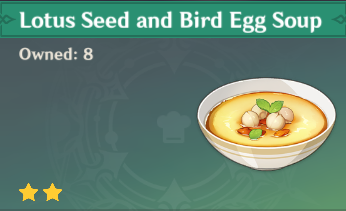 原神|美食英語璃月篇~蓮子禽蛋羹 Lotus Seed and Bird Egg Soup（雲堇）-第0張