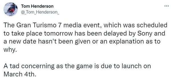 【主机游戏】原定于明日举行的《GT赛车7》媒体活动已被推迟-第1张