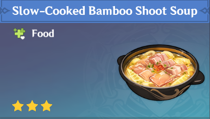 原神|美食英语璃月篇~腌笃鲜 Bamboo Shoot Soup（钟离）-第3张