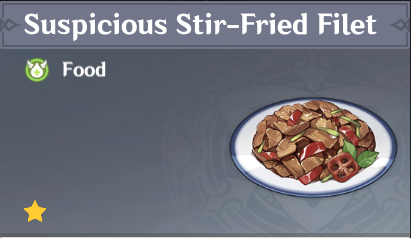 原神|美食英语璃月篇~爆炒肉片 Stir-Fried Filet（北斗）-第1张