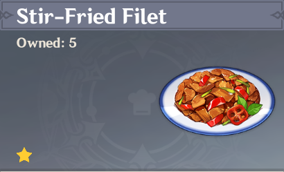 原神|美食英語璃月篇~爆炒肉片 Stir-Fried Filet（北斗）