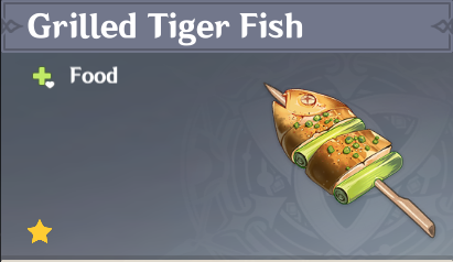 原神|美食英語璃月篇~烤吃虎魚 Grilled Tiger Fish（刻晴）-第0張