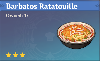 原神|美食英语蒙德篇~风神杂烩菜 Barbatos Ratatouille（温迪）-第0张