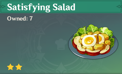 原神|美食英语蒙德篇~满足沙拉 Satisfying Salad（莫娜）-第0张