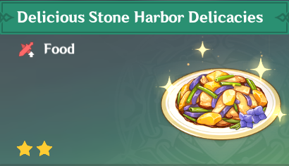 原神|美食英語璃月篇~巖港三鮮 Stone Harbor Delicacies-第2張