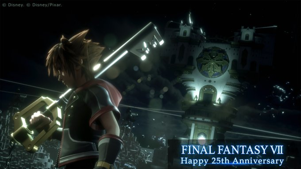 《最终幻想7》发布《王国之心》二十周年贺图-第2张