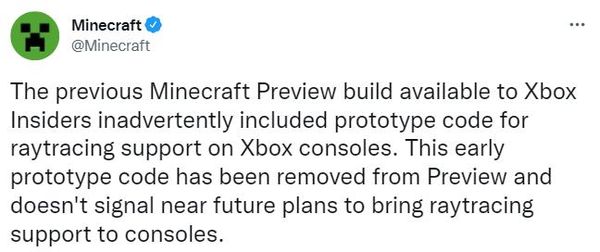 《我的世界》Xbox版將加入光追？官方澄清暫無計劃-第1張