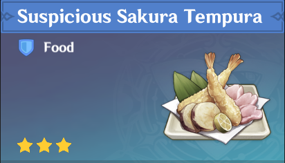 原神美食英语稻妻篇绯樱天妇罗sakuratempura