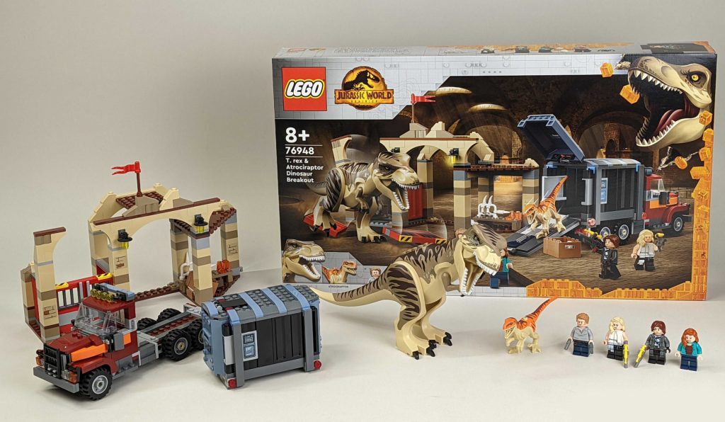 【周邊專區】樂高侏羅紀世界76948霸王龍與野蠻盜龍脫逃記開箱評測-第48張