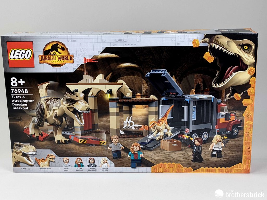 【周邊專區】樂高侏羅紀世界76948霸王龍與野蠻盜龍脫逃記開箱評測-第1張