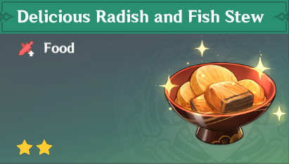 原神|美食英語稻妻篇~鮮魚燉蘿蔔 Radish and Fish Stew-第2張