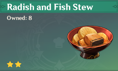 原神|美食英语稻妻篇~鲜鱼炖萝卜 Radish and Fish Stew
