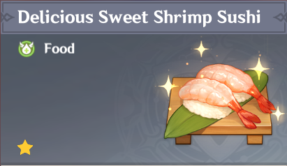 原神|美食英語稻妻篇~甜蝦壽司 Sweet Shrimp Sushi-第2張