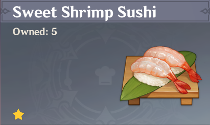 原神|美食英语稻妻篇~甜虾寿司 Sweet Shrimp Sushi-第0张