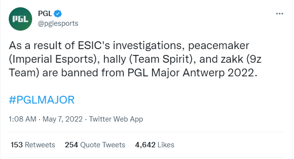 【CS:GO】PGL确认peacemaker等三位教练无缘Major-第0张