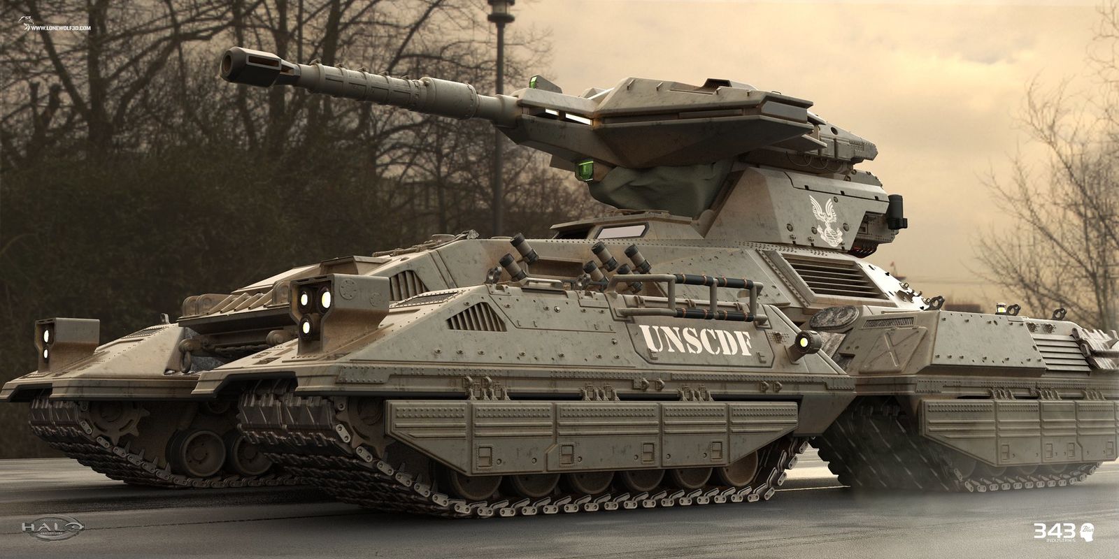 【PC遊戲】HALO中的那些載具 —— M808B天蠍號主戰坦克