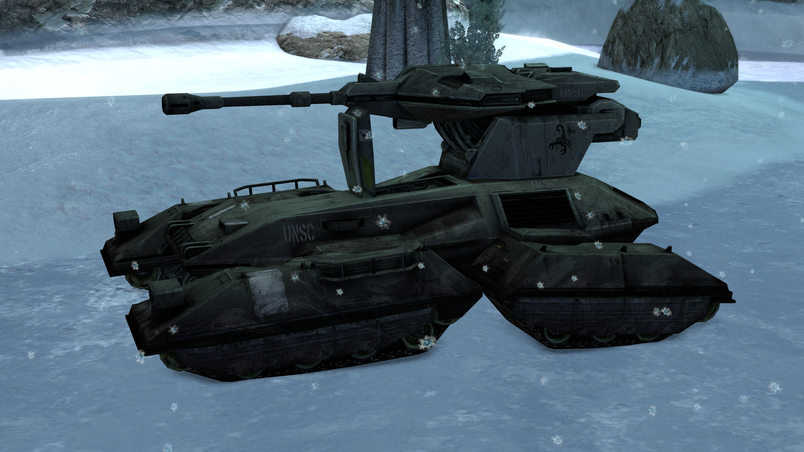 【PC游戏】HALO中的那些载具 —— M808B天蝎号主战坦克-第9张