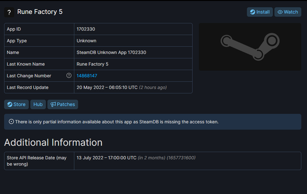 《符文工房5》或将于7月13日登陆Steam平台-第1张