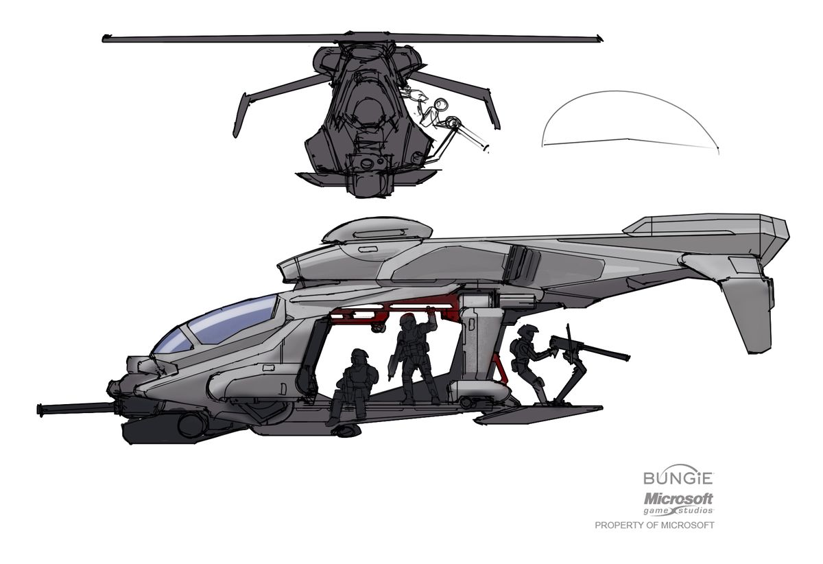【HALO设定科普】UH-144猎鹰号通用直升机 —— 空中快车-第17张