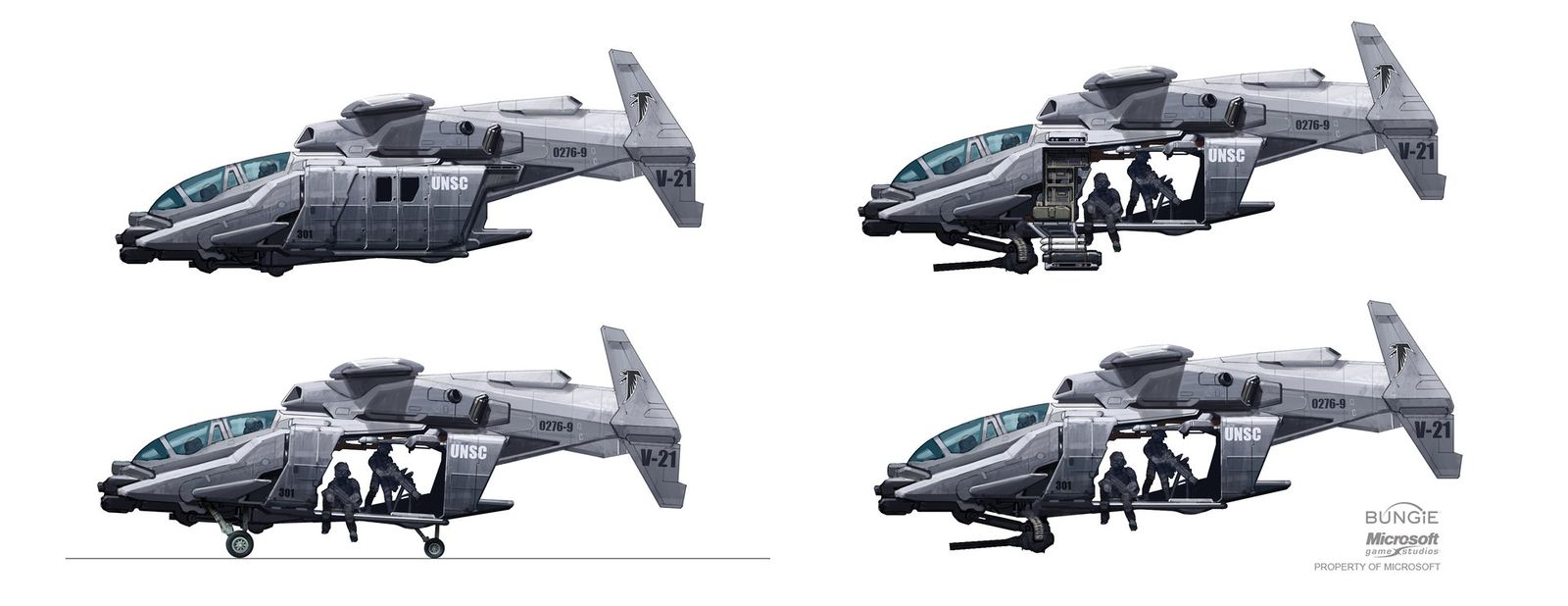 【HALO设定科普】UH-144猎鹰号通用直升机 —— 空中快车-第16张