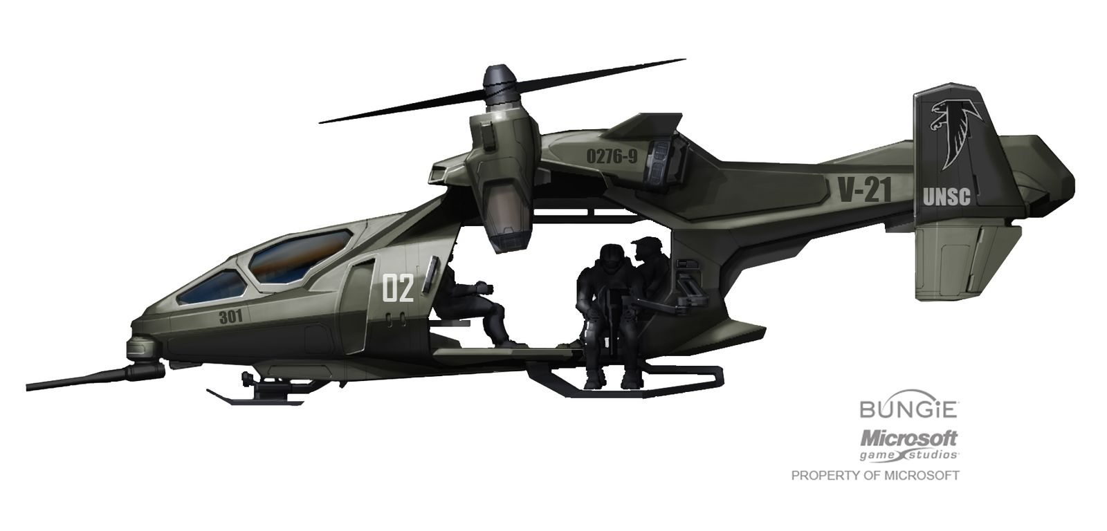 【HALO设定科普】UH-144猎鹰号通用直升机 —— 空中快车-第19张