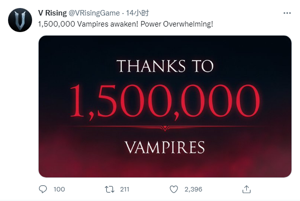 【PC游戏】发售才半个月《V Rising》销量已经突破150万！-第0张