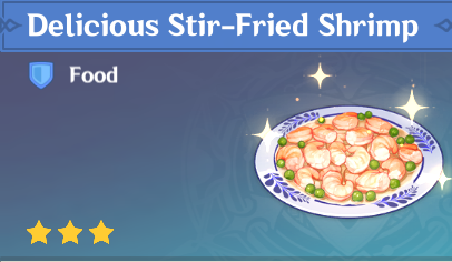 原神|美食英语璃月篇~清炒虾仁 Stir-Fried Shrimp（夜兰）-第2张