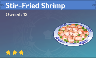 原神|美食英語璃月篇~清炒蝦仁 Stir-Fried Shrimp（夜蘭）