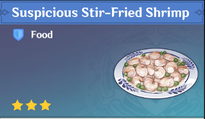 原神|美食英语璃月篇~清炒虾仁 Stir-Fried Shrimp（夜兰）-第1张