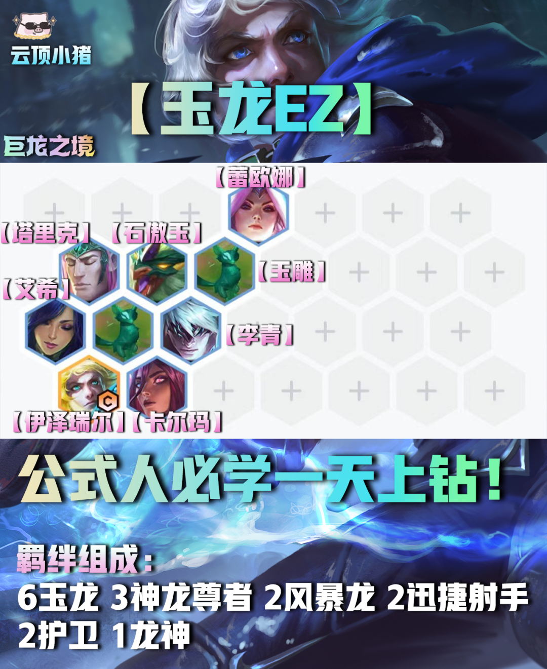 【雲頂之弈】公式人必學賭狗陣容！玉龍EZ熟練一天上鑽-第2張