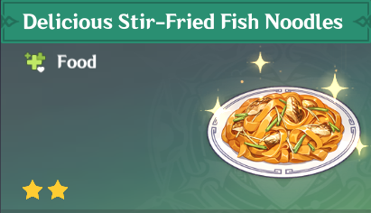 原神|美食英語璃月篇~幹炒魚河 Stir-Fried Fish Noodles-第2張