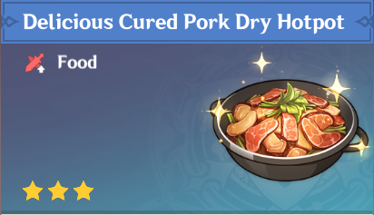 原神|美食英語璃月篇~乾鍋臘肉 Cured Pork Dry Hotpot-第2張