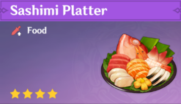 原神|美食英语稻妻篇~刺身拼盘 Sashimi Platter