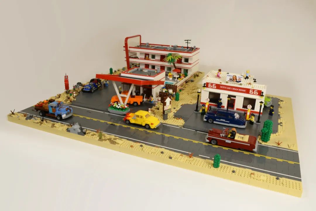 【周边专区】以乐高开启一场美国66号公路传奇之旅！—带你用MOC欣赏沿途的风景（上）-第6张