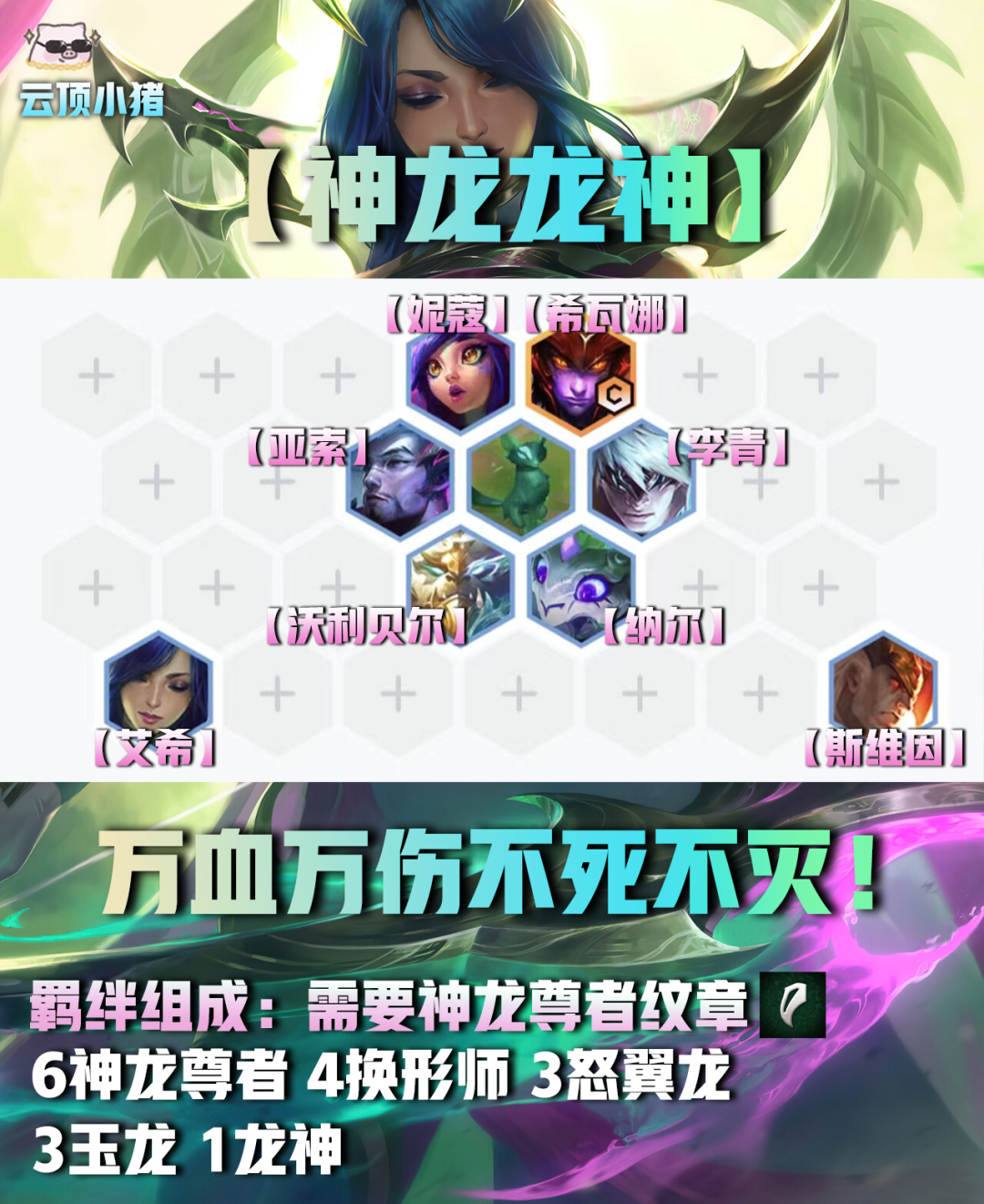 【云顶之弈】顶级高登顶率套路！万血BOSS神龙龙神！-第3张