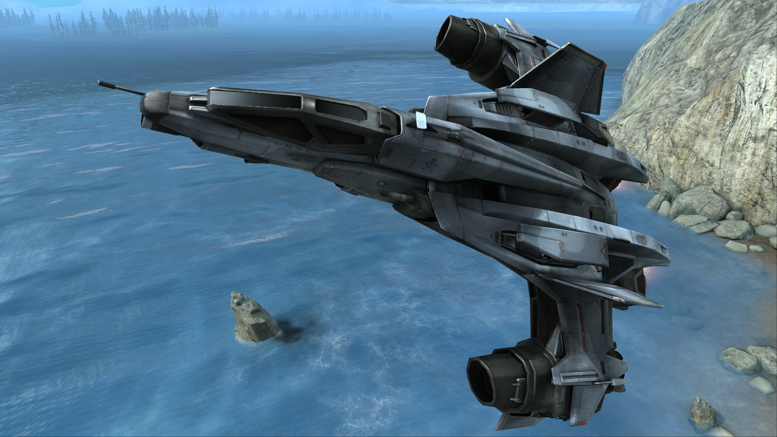 【PC游戏】HALO中的那些载具 —— FSS-1000军刀号太空战斗机-第12张