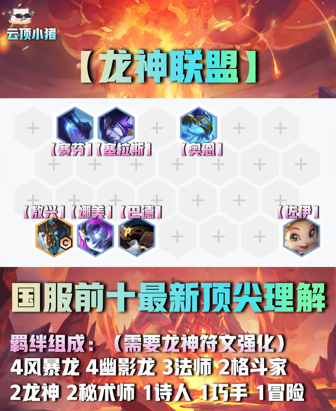 【雲頂之弈】龍神聯盟不會玩？國服前十頂級思路來啦！-第1張
