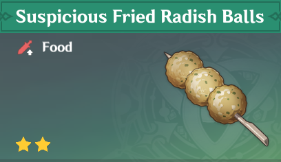 原神|美食英语蒙德篇~炸萝卜丸子 Fried Radish Balls-第1张