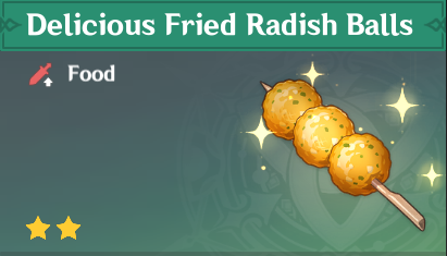 原神|美食英语蒙德篇~炸萝卜丸子 Fried Radish Balls-第2张