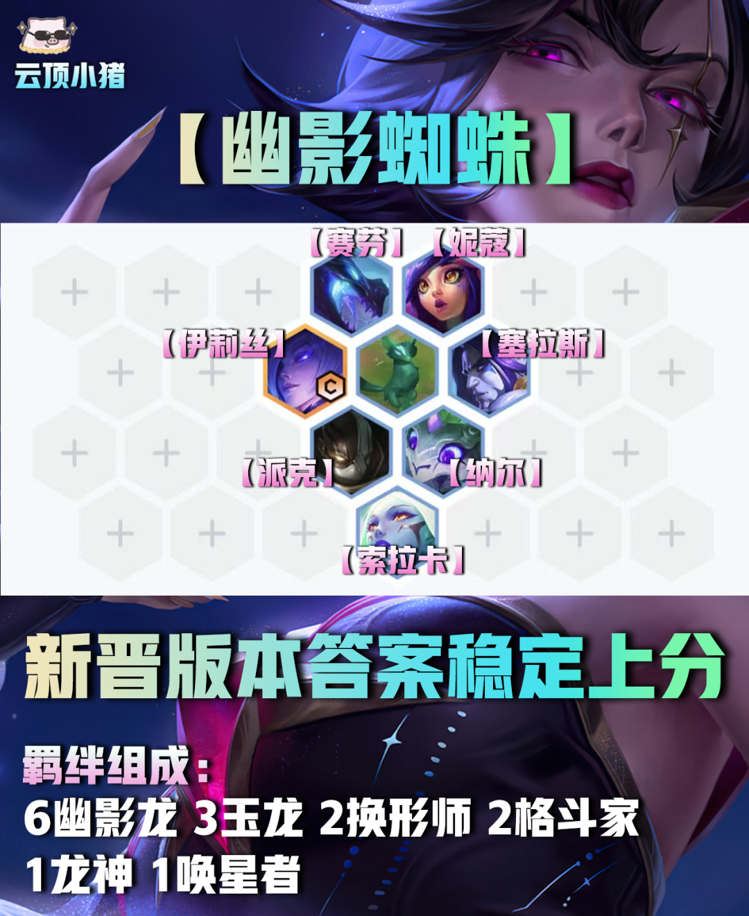 【雲頂之弈】新晉版本冷門答案幽影蜘蛛！強度高同行少速衝！-第1張