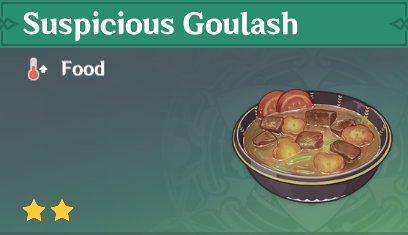 原神|美食英語蒙德篇~稠汁蔬菜燉肉 Goulash-第1張