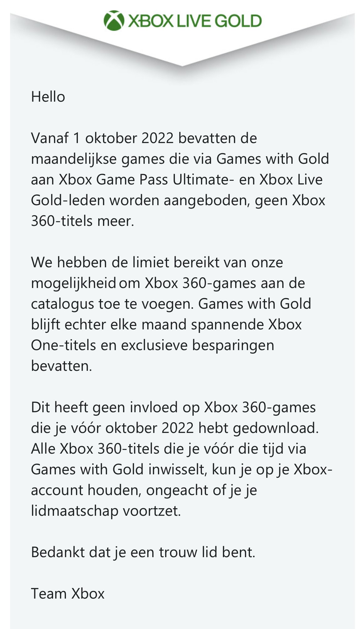 Xbox金會員會免10月起將不再提供Xbox 360遊戲-第1張
