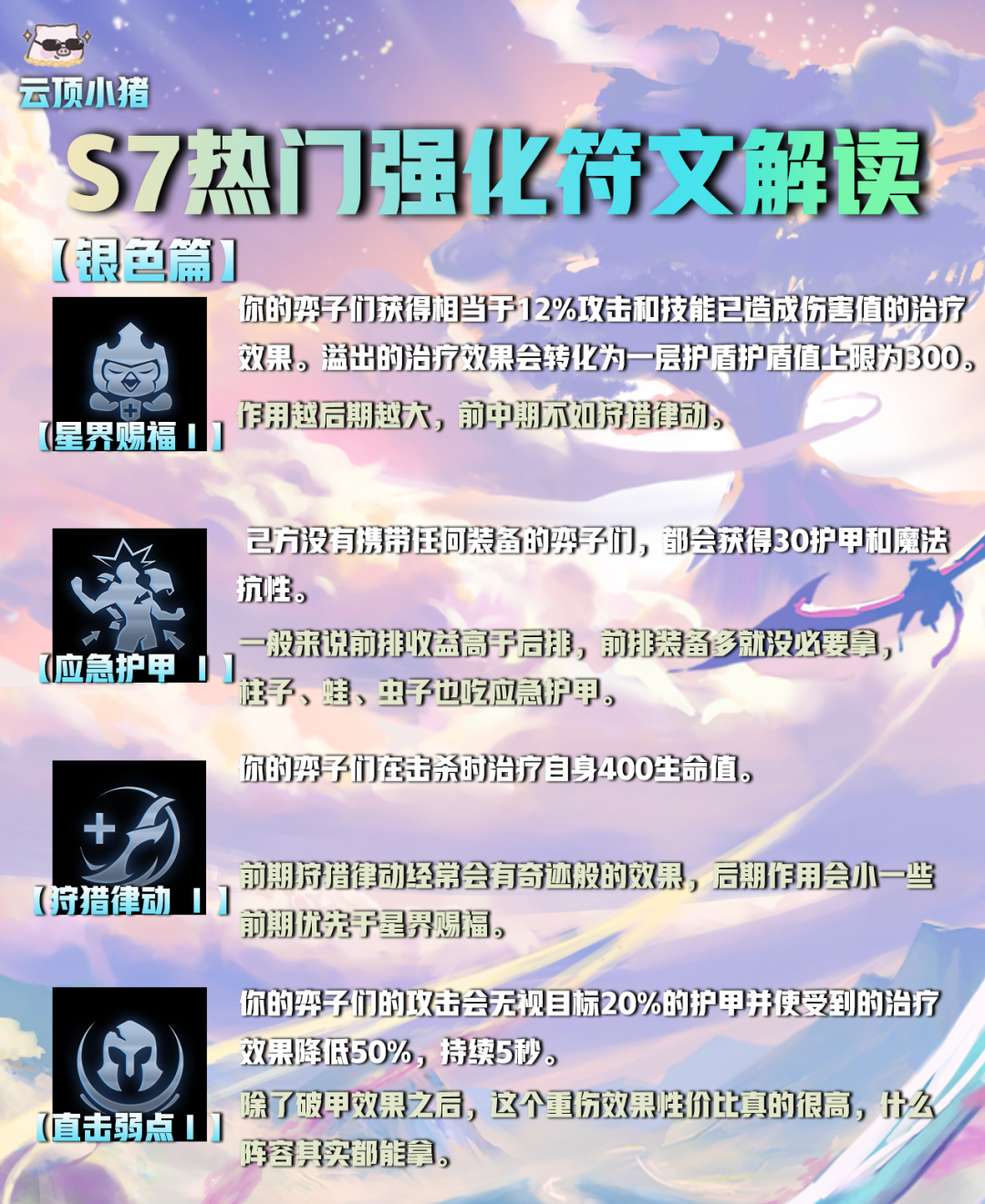 【云顶之弈】选对海克斯（符文）轻松上王者！S7热门强化符文解读！-第2张