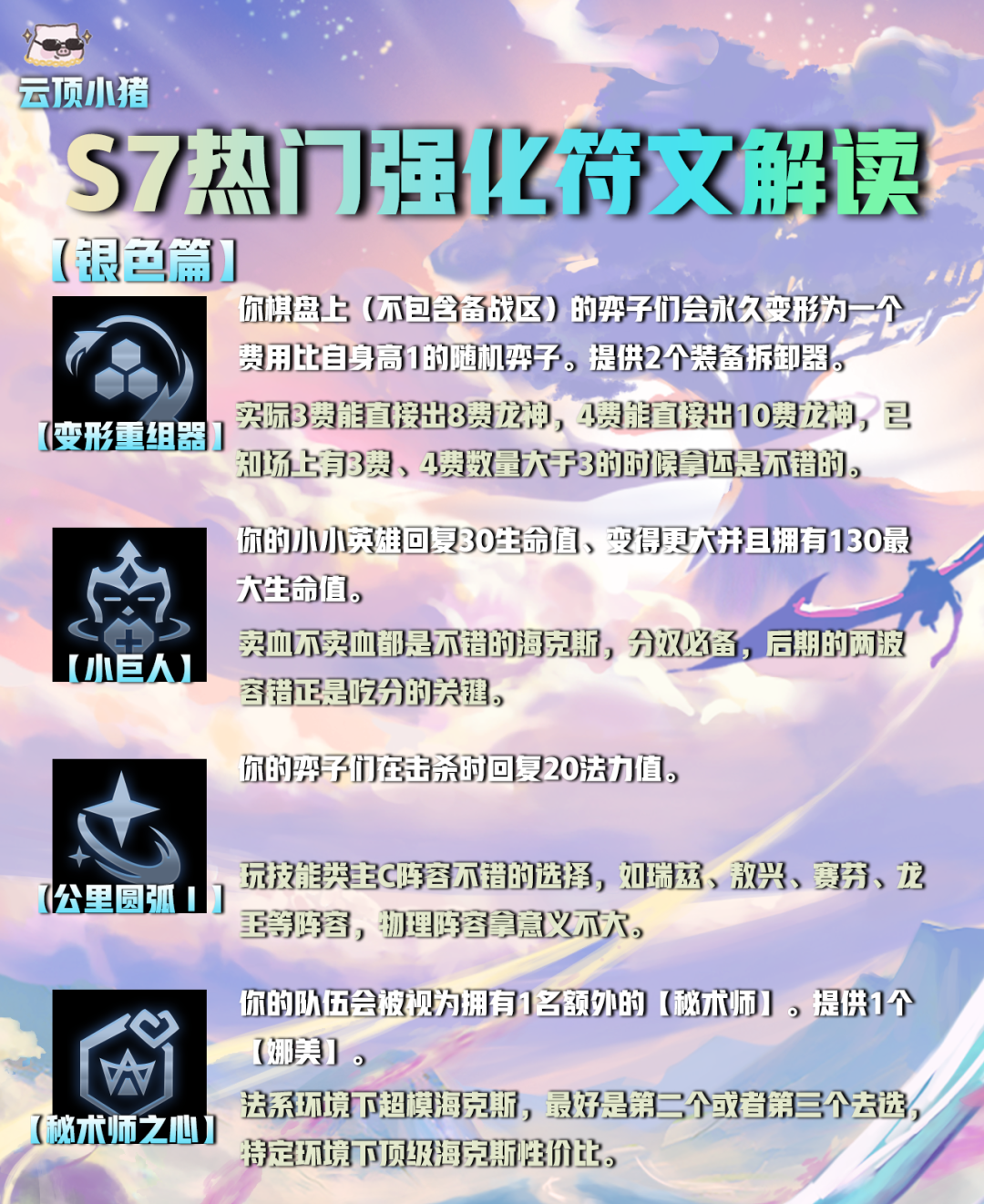 【云顶之弈】选对海克斯（符文）轻松上王者！S7热门强化符文解读！-第0张