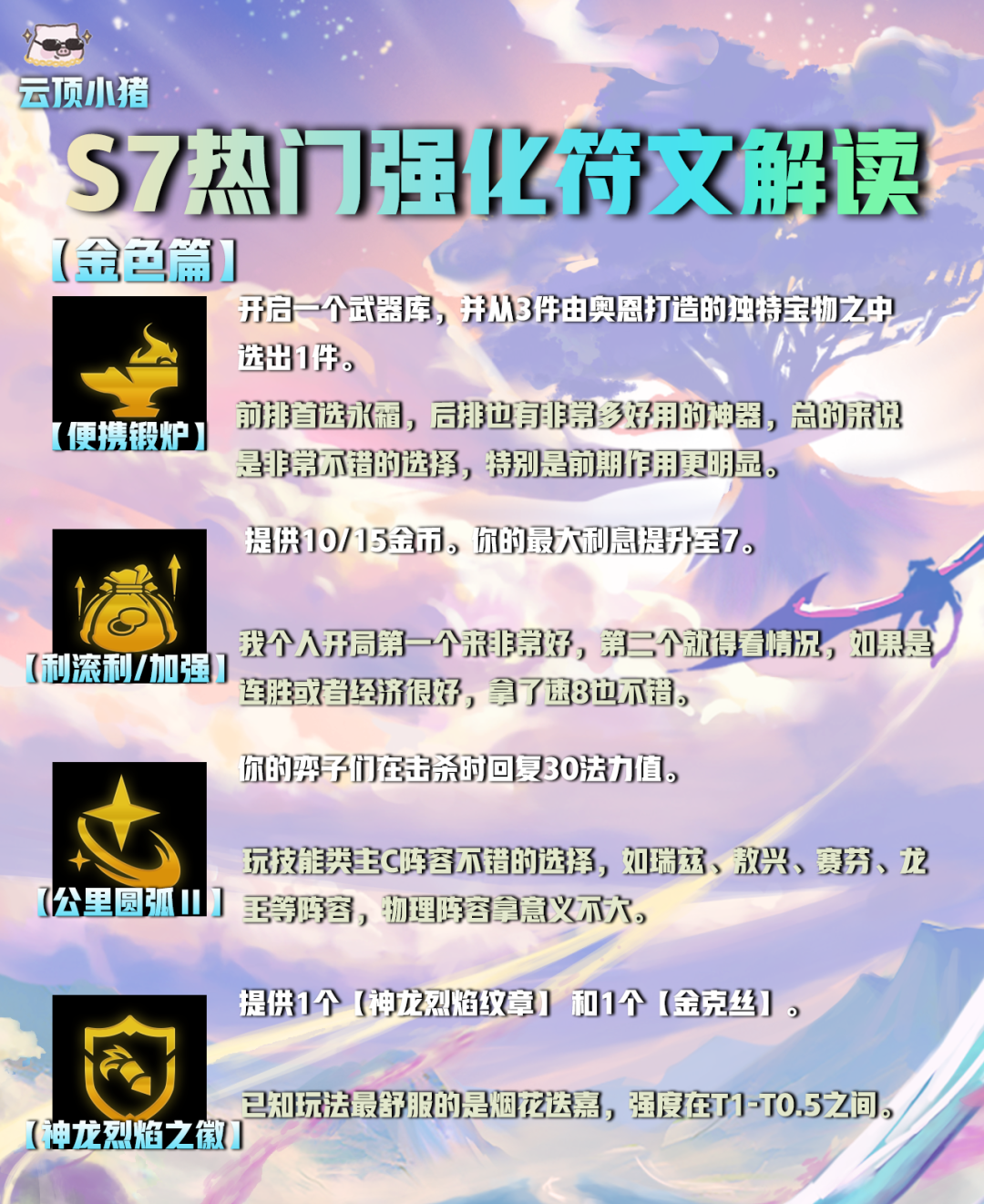 【云顶之弈】选对海克斯（符文）轻松上王者！S7热门强化符文解读！-第6张